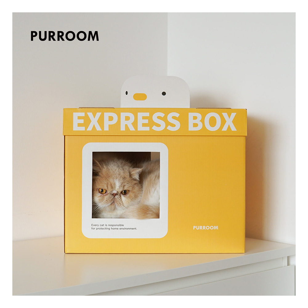 Purroom Cat Scratching Box - Express Box for Cat Supplies