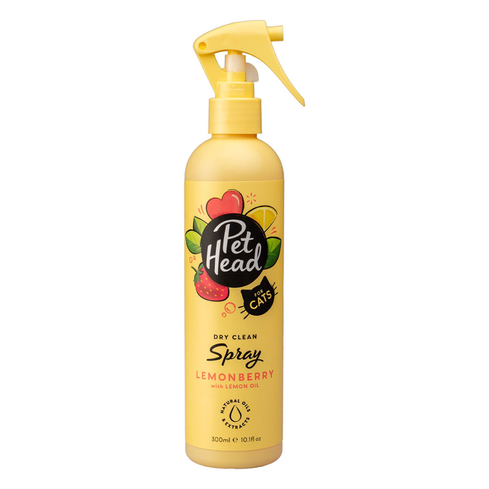 Pet Head Felin Good Dry Clean Lemonberry Spray for cats for Cat Supplies