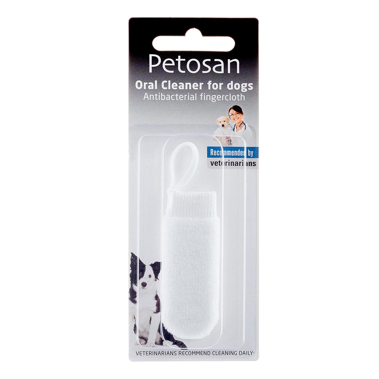 Petosan Oral Cleaner Finger Cloth for Dogs for Dog Supplies