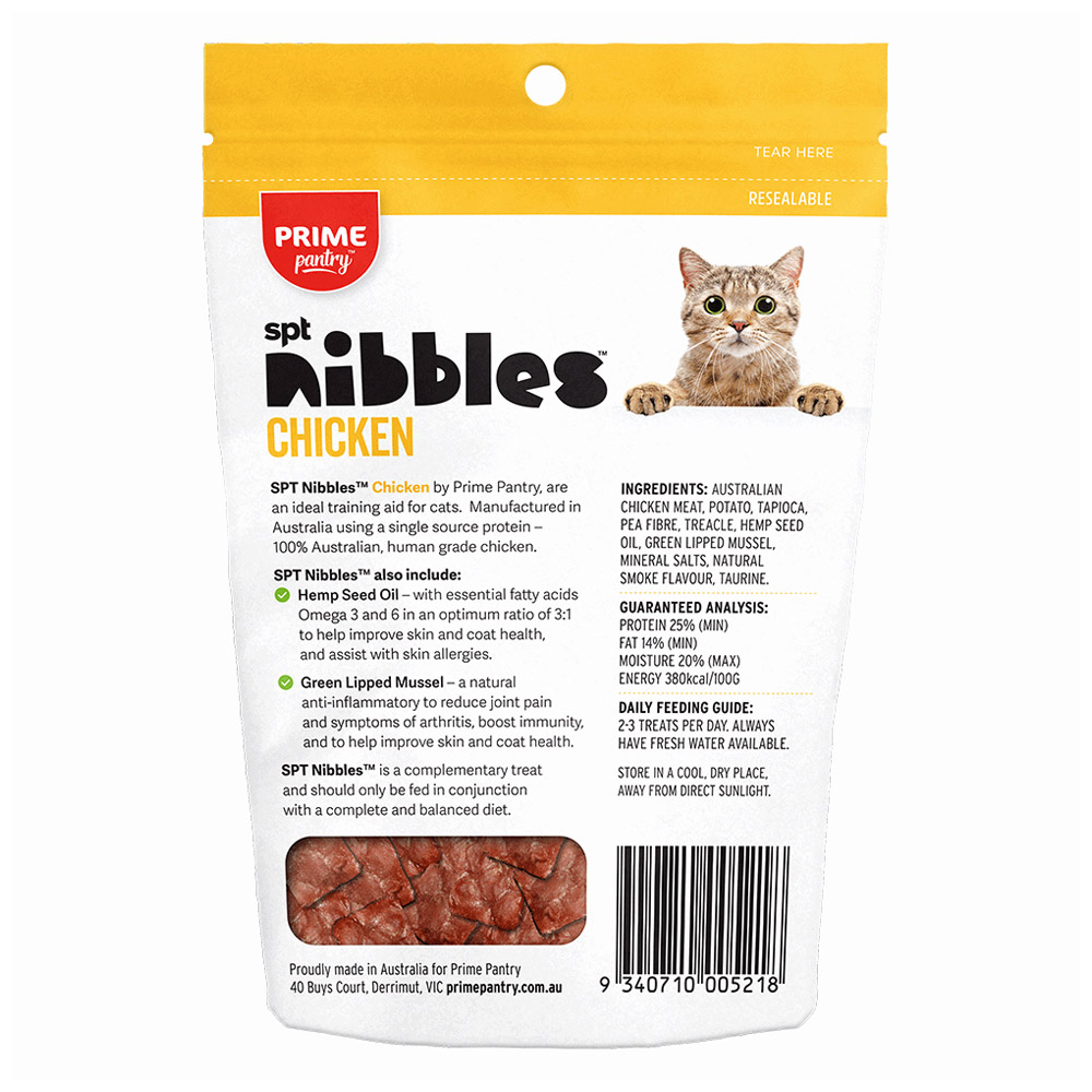 Prime Pantry Nibbles SPT Single Protein Chicken Treats For Cats 40 Gm