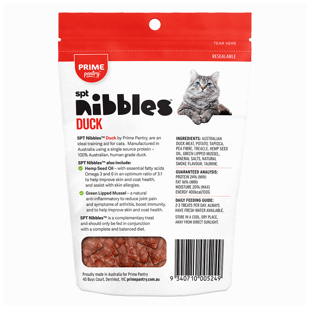 Prime Pantry Nibbles SPT Single Protein Duck Treats For Cats 40 Gm