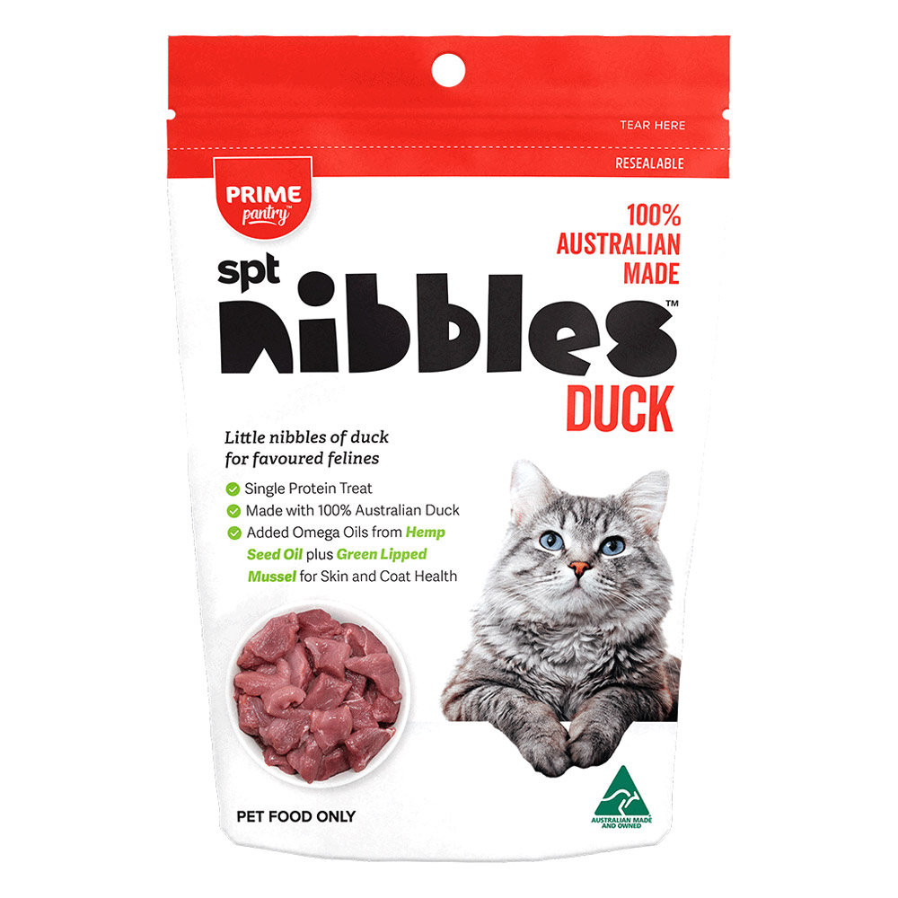 Prime Pantry Nibbles SPT Single Protein Duck Treats For Cats 40 Gm for Cat Supplies