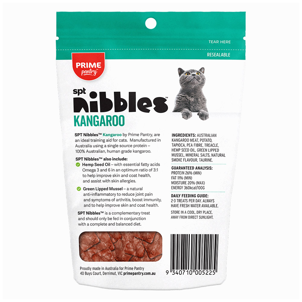 Prime Pantry Nibbles SPT Single Protein Kangaroo Treats For Cats 40 Gm