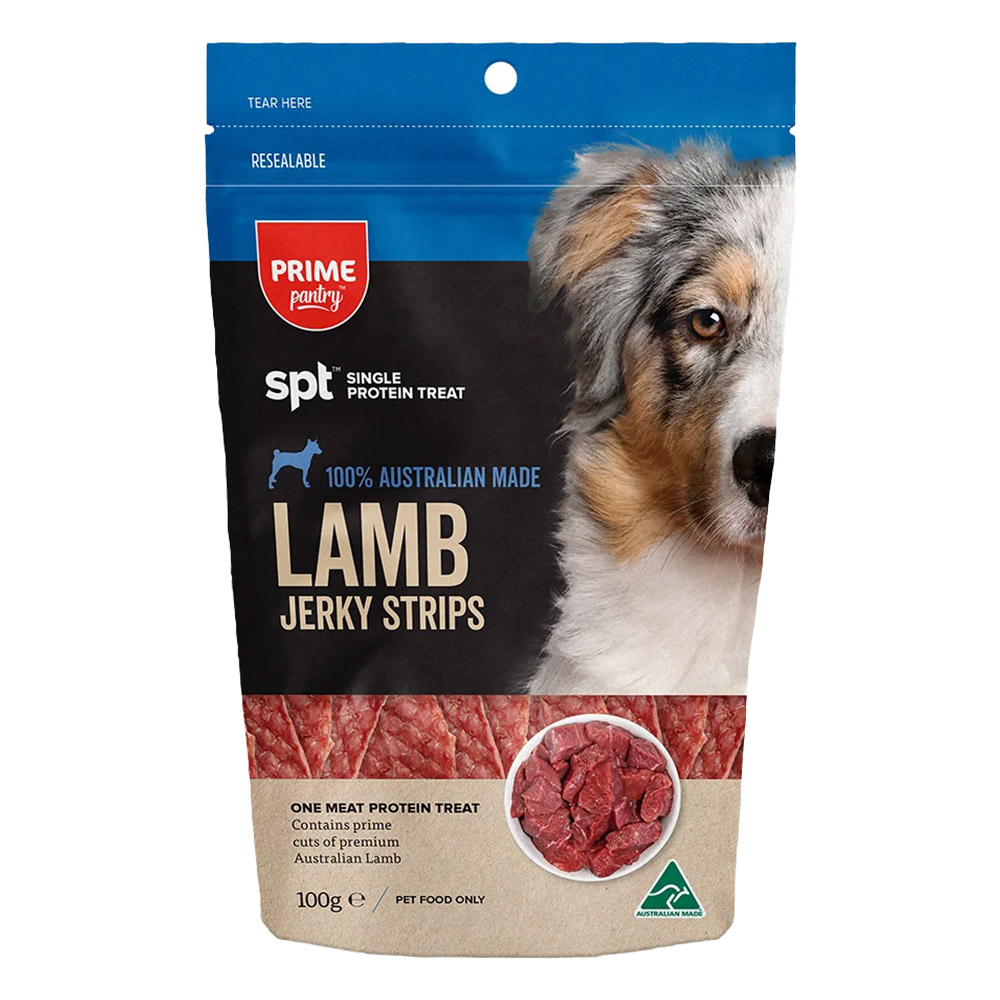 Prime Pantry SPT Single Protein Lamb Jerky Strips Treats for Dogs for Dog Supplies