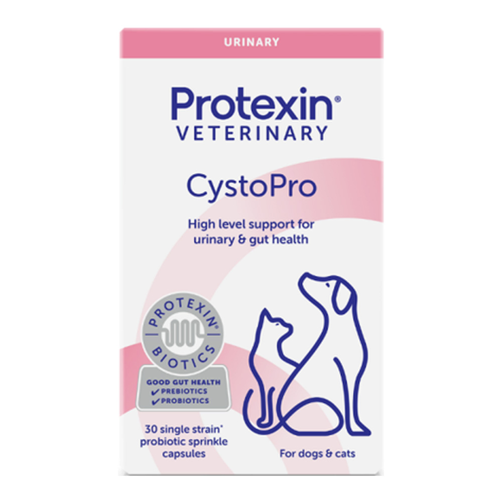 Protexin Veterinary Cystopro Urinary & Gut Health Capsules For Dogs & Cats  30 Capsules