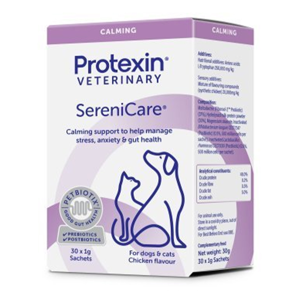 Protexin Veterinary Serenicare Calming Support For Dogs & Cats 1 Gm 30 Packs