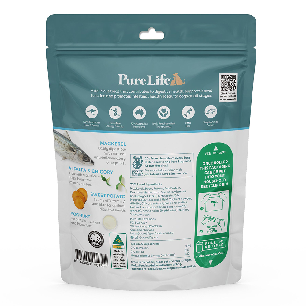 Pure Life Healthy Gut Mackerel Dog Treats