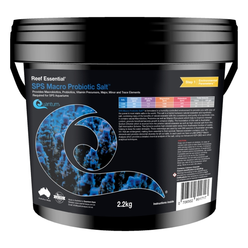 Quantum SPS Macro Probiotic Salt for Fish Supplies