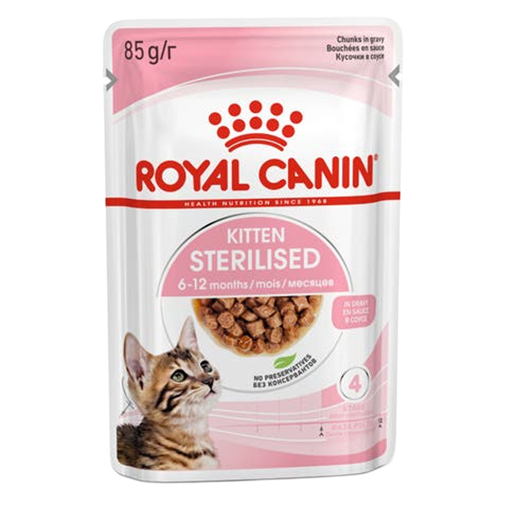 Royal Canin Sterilised Kitten Gravy Wet Cat Food