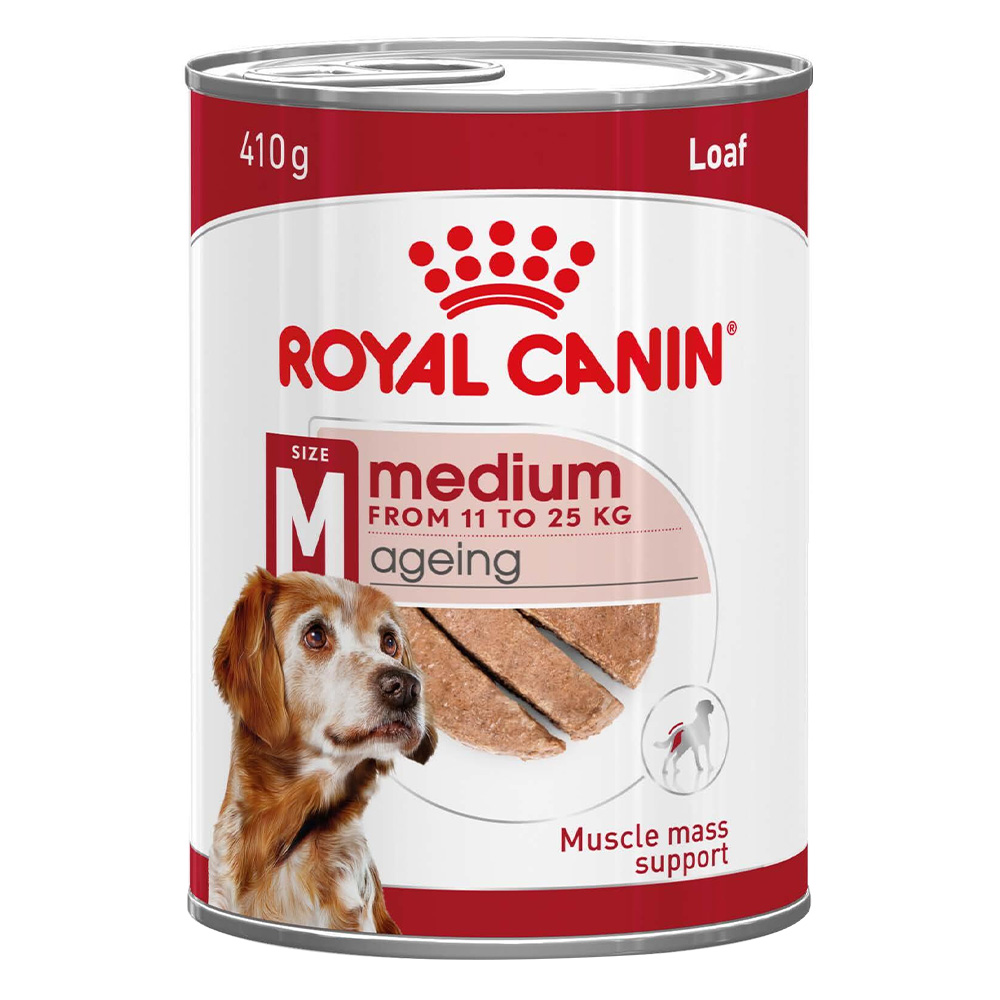 Royal Canin Medium Ageing Loaf Canned Dog Food 410 Gm 12 Cans