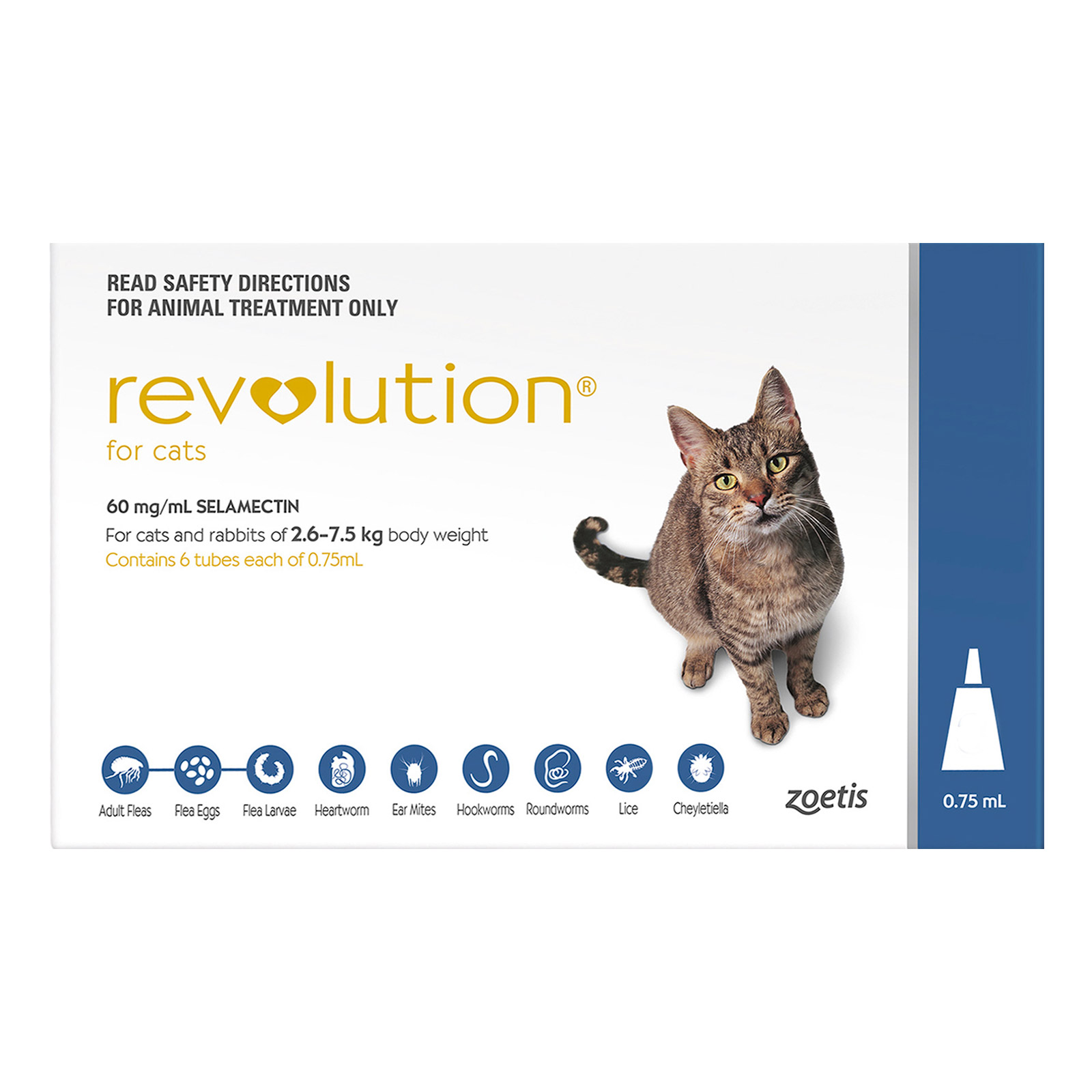 Revolution (Selamectin) for Large Cats (Blue)