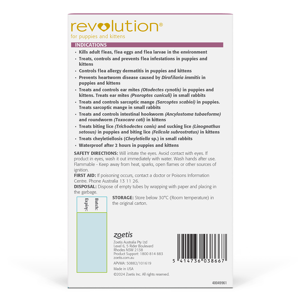 Revolution (Selamectin) For Kittens (Pink)