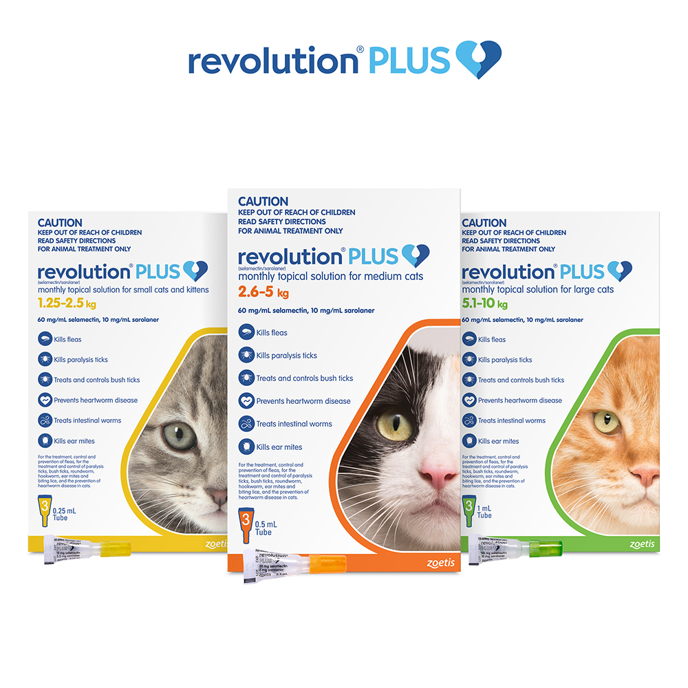 Revolution Plus for Kittens and Small Cats 1.25 - 2.5Kg (Yellow)