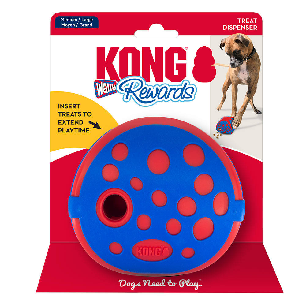 Kong Rewards Wally Treat Dispenser Toy For Dogs  1 X Medium/Large