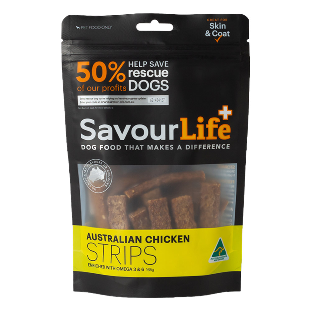 Savourlife Australian Chicken Strips Treats For Dogs  165 Gm