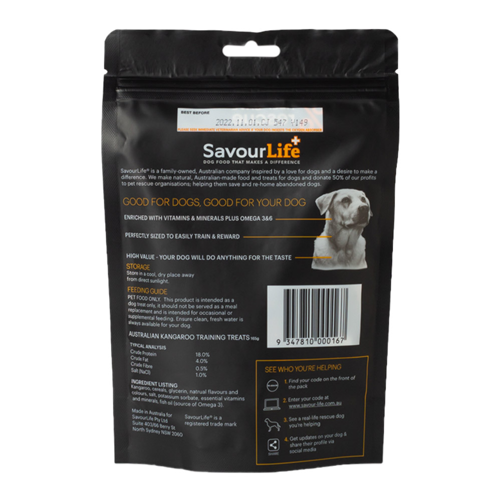 SavourLife Australian Kangaroo Training Treats for Dogs