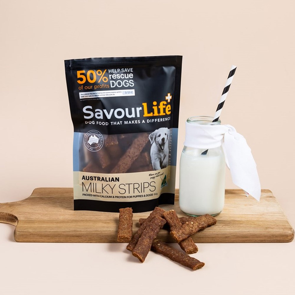 SavourLife Australian Milky Strips Treats for Dogs