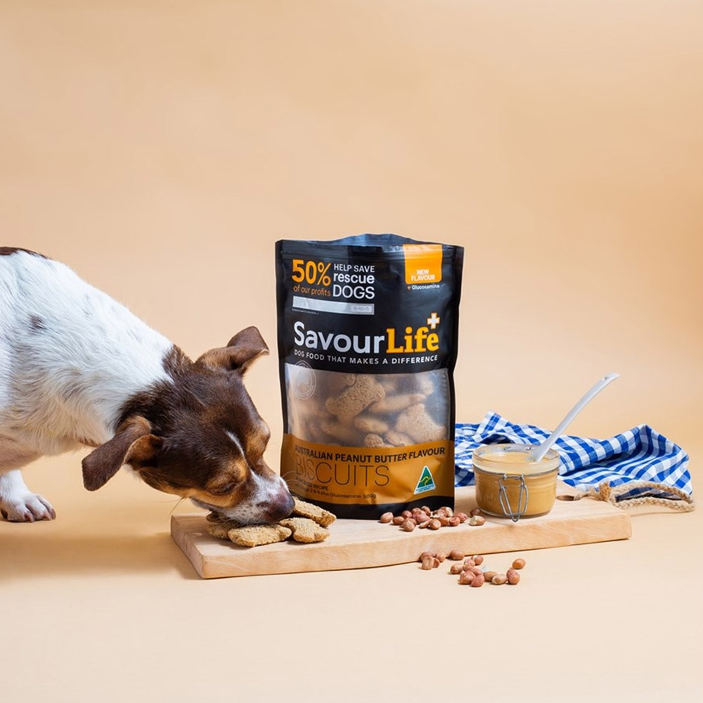 SavourLife Australian Peanut Butter Flavour Biscuit Treats for Dogs