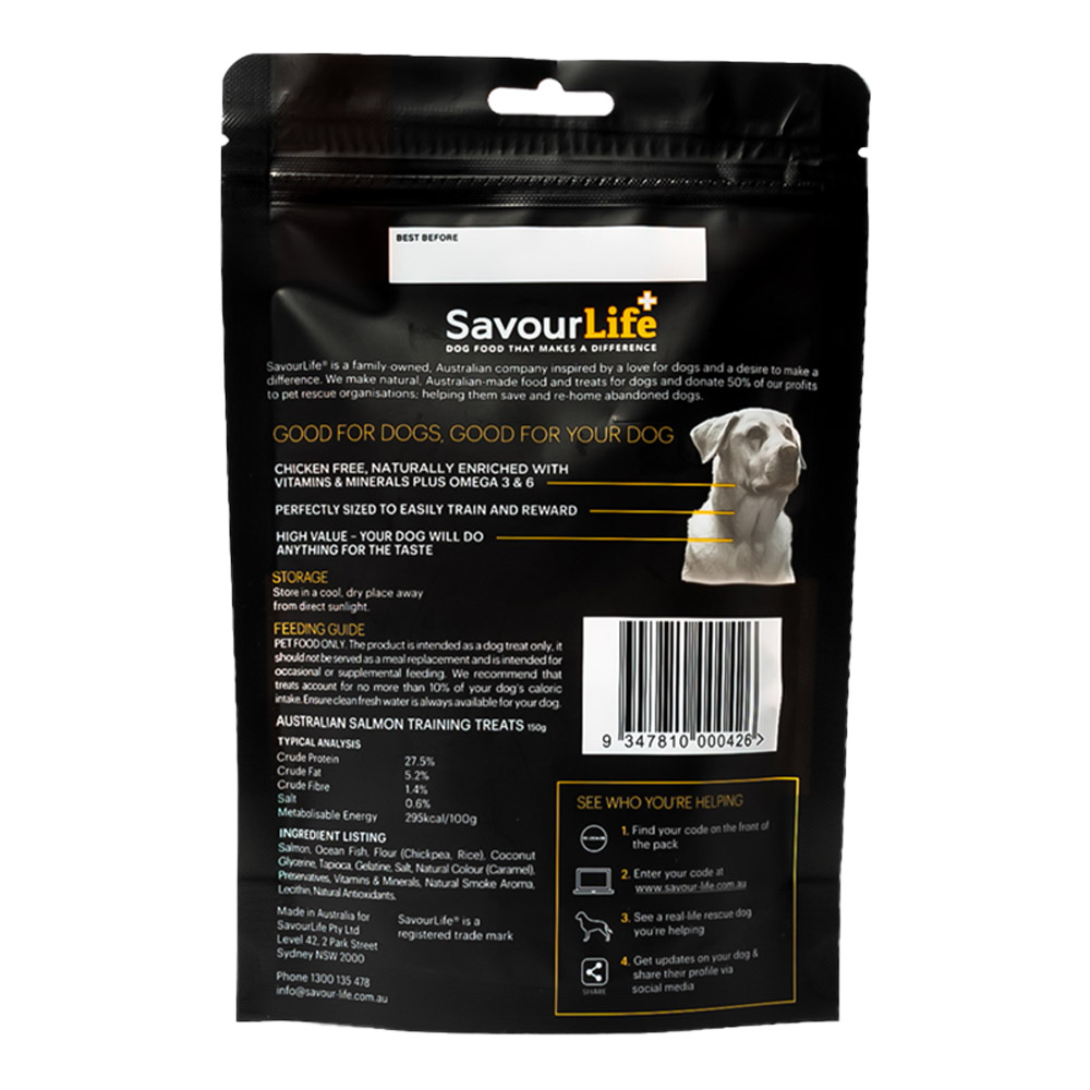 SavourLife Australian Salmon Training Treats for Dogs