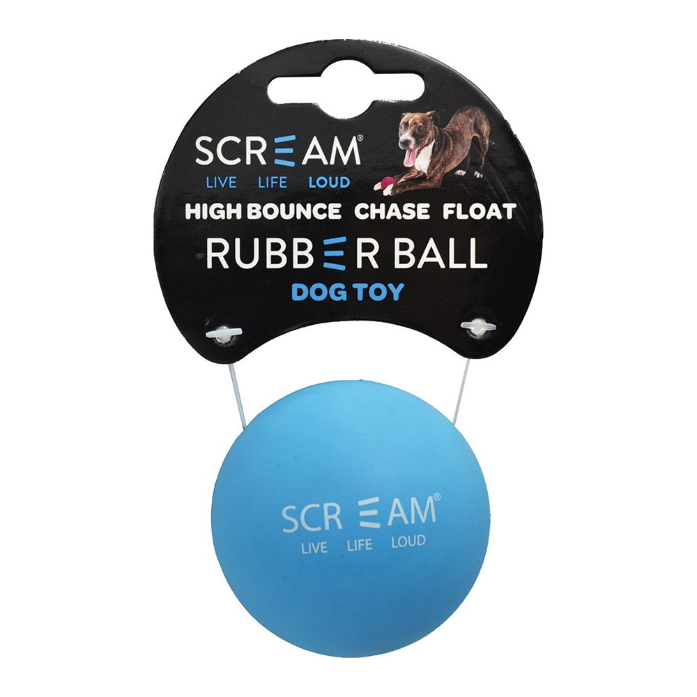 Scream Rubber Ball Dog Toy