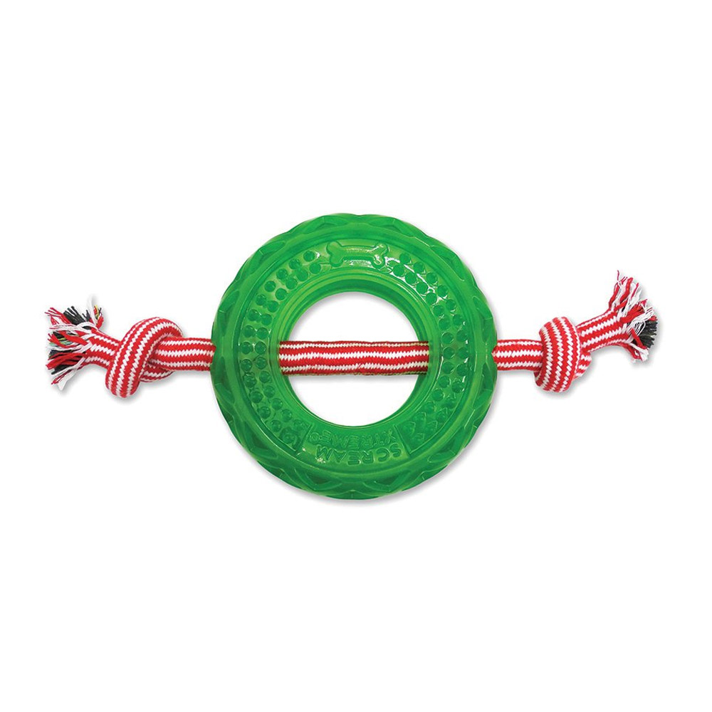 Scream Xtreme Christmas Treat Tyre Toy for Dogs for Dog Supplies