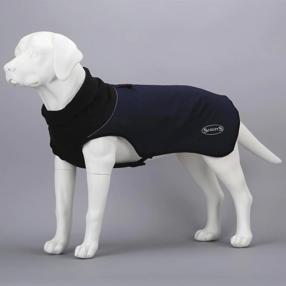 Scruffs Thermal Self Heating Dog Coat Navy Blue