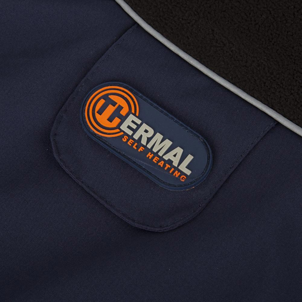 Scruffs Thermal Self Heating Dog Coat Navy Blue