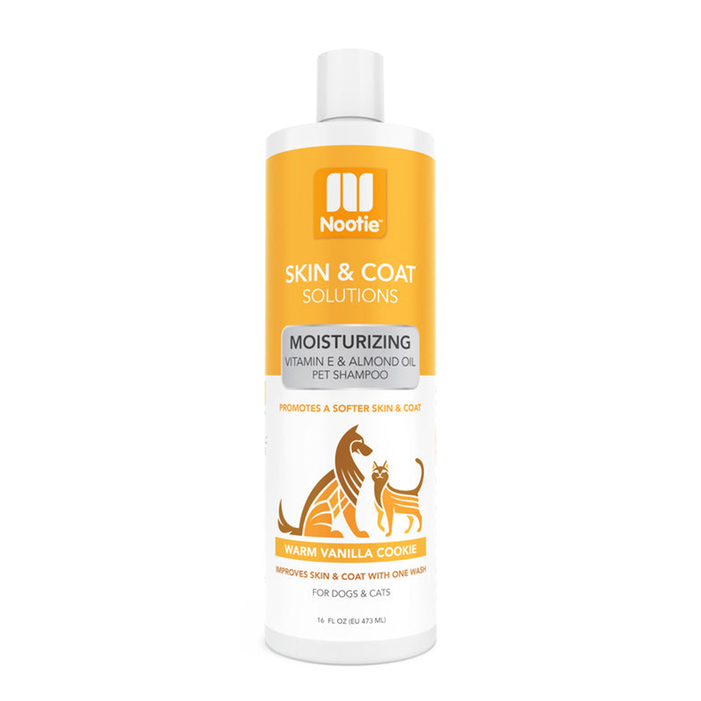 Nootie Skin & Coat Solutions Moisturizing Warm Vanilla Cookie Shampoo for Dogs & Cats for Dog Supplies