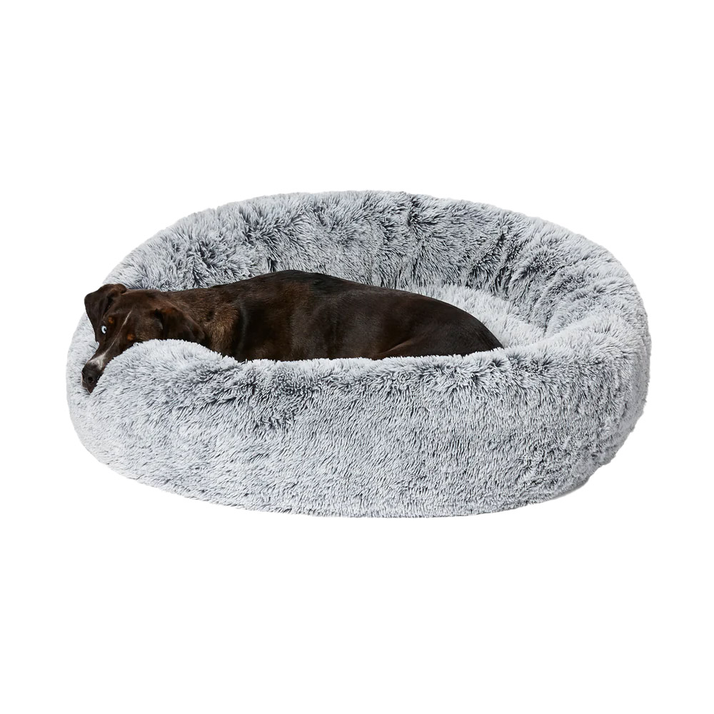 Snooza Calming Cuddler Bed for Dogs Silver Fox