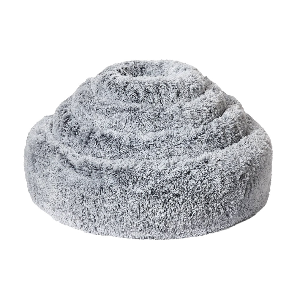Snooza Calming Cuddler Bed for Dogs Silver Fox