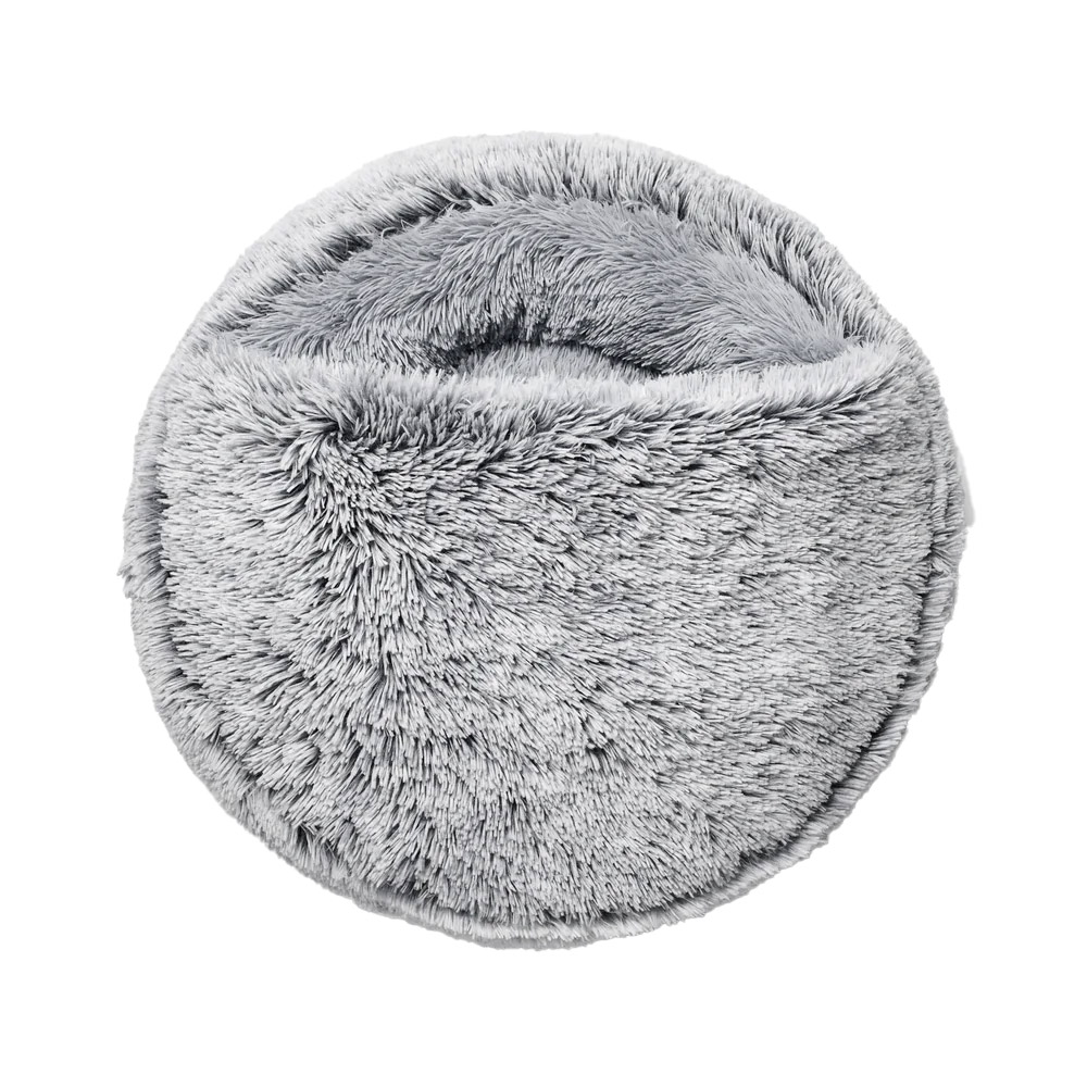 Snooza Calming Hoodie Cuddler Bed for Dogs Silver Fox