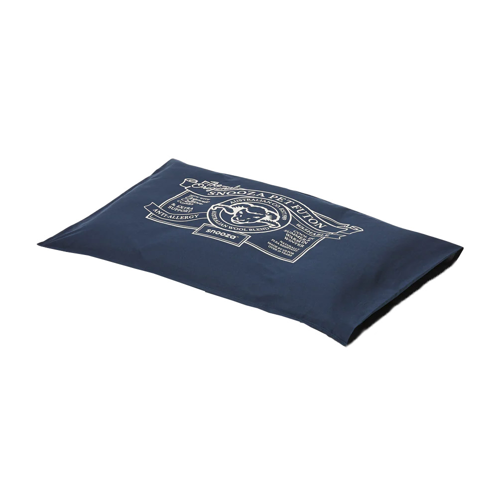 Snooza Organic Cotton Pet Futon Cover Blue