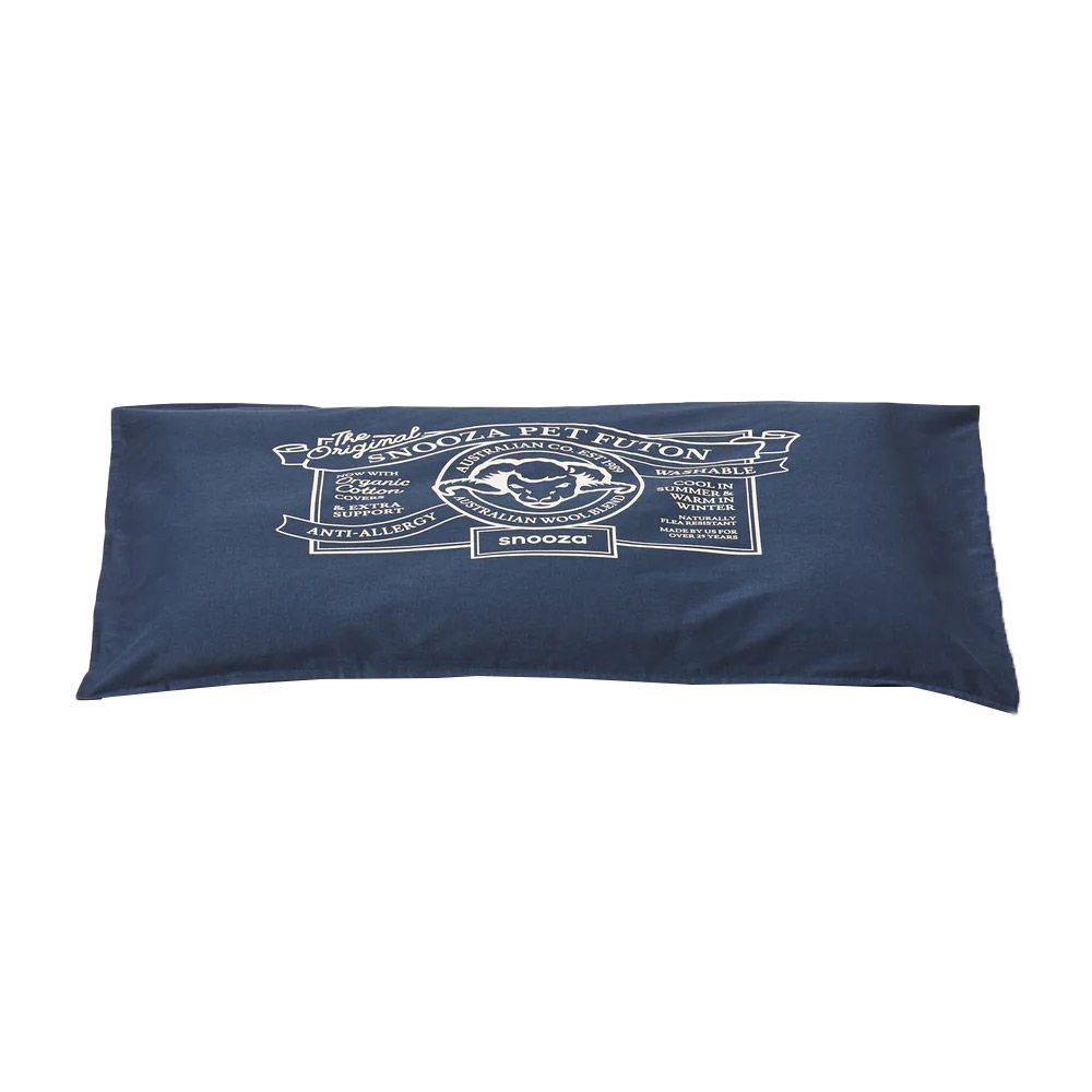 Snooza Organic Cotton Pet Futon Cover Blue