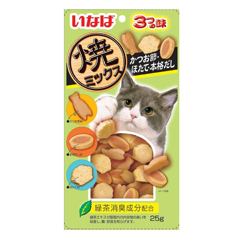 Ciao Soft Bits Mix Chicken Fillet With Tuna With Dried Bonito Scallop Flavor  6 Pack