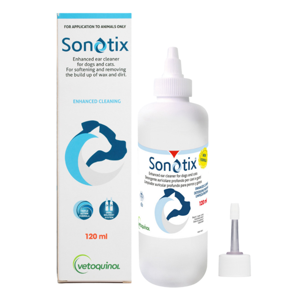 Sonotix Enhanced Ear Cleaner for Dogs and Cats for Dog Supplies