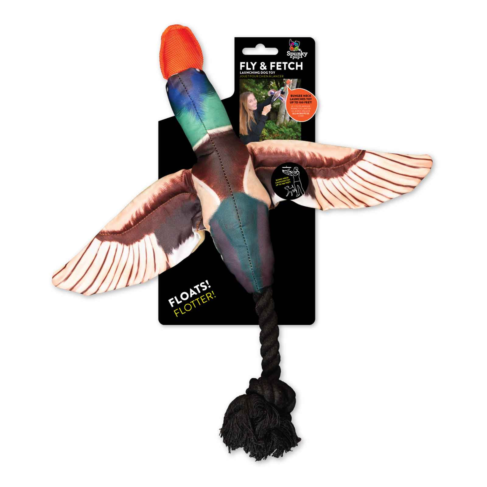 Spunky Pup Fly And Fetch Duck