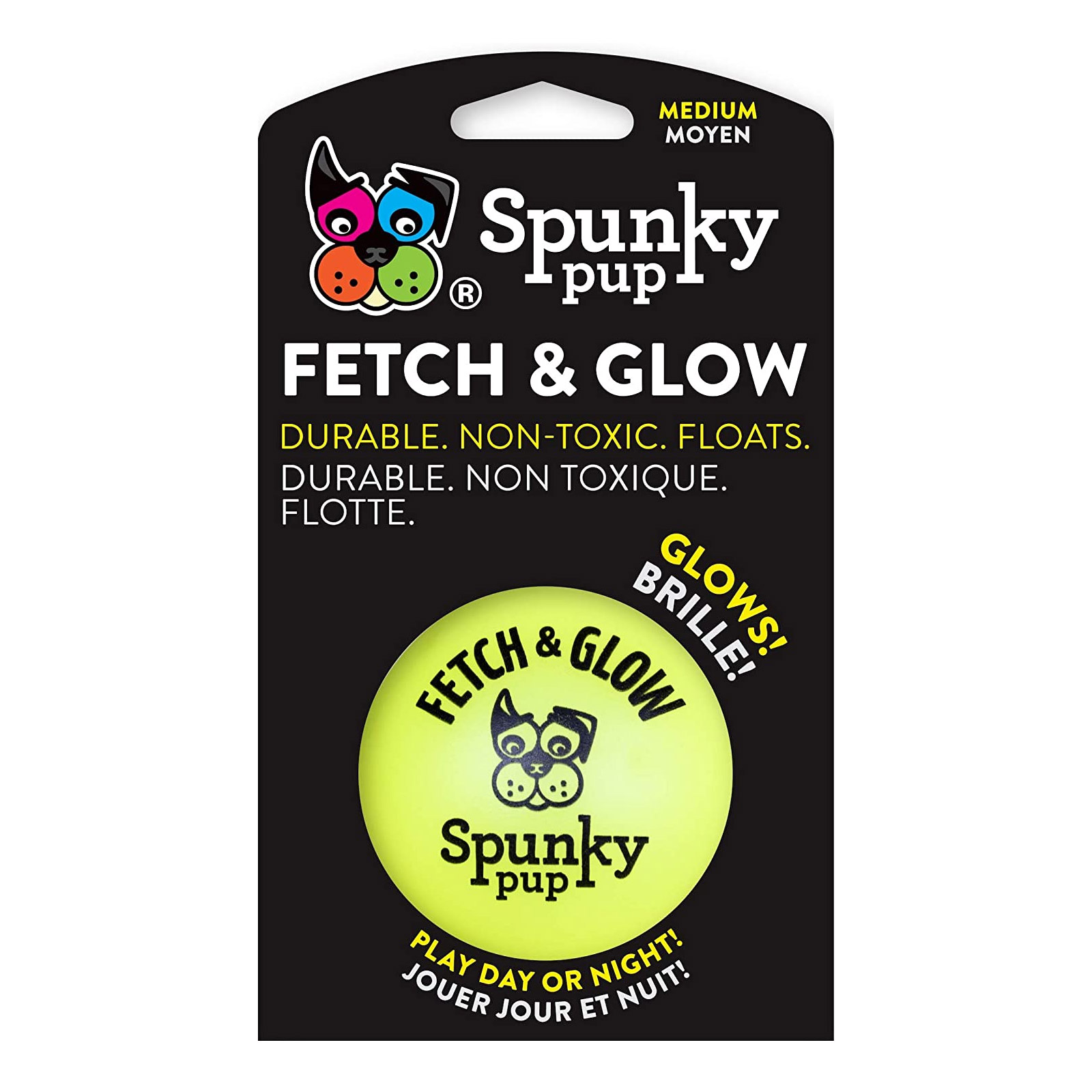 SPUNKY PUP FETCH & GLOW BALL
