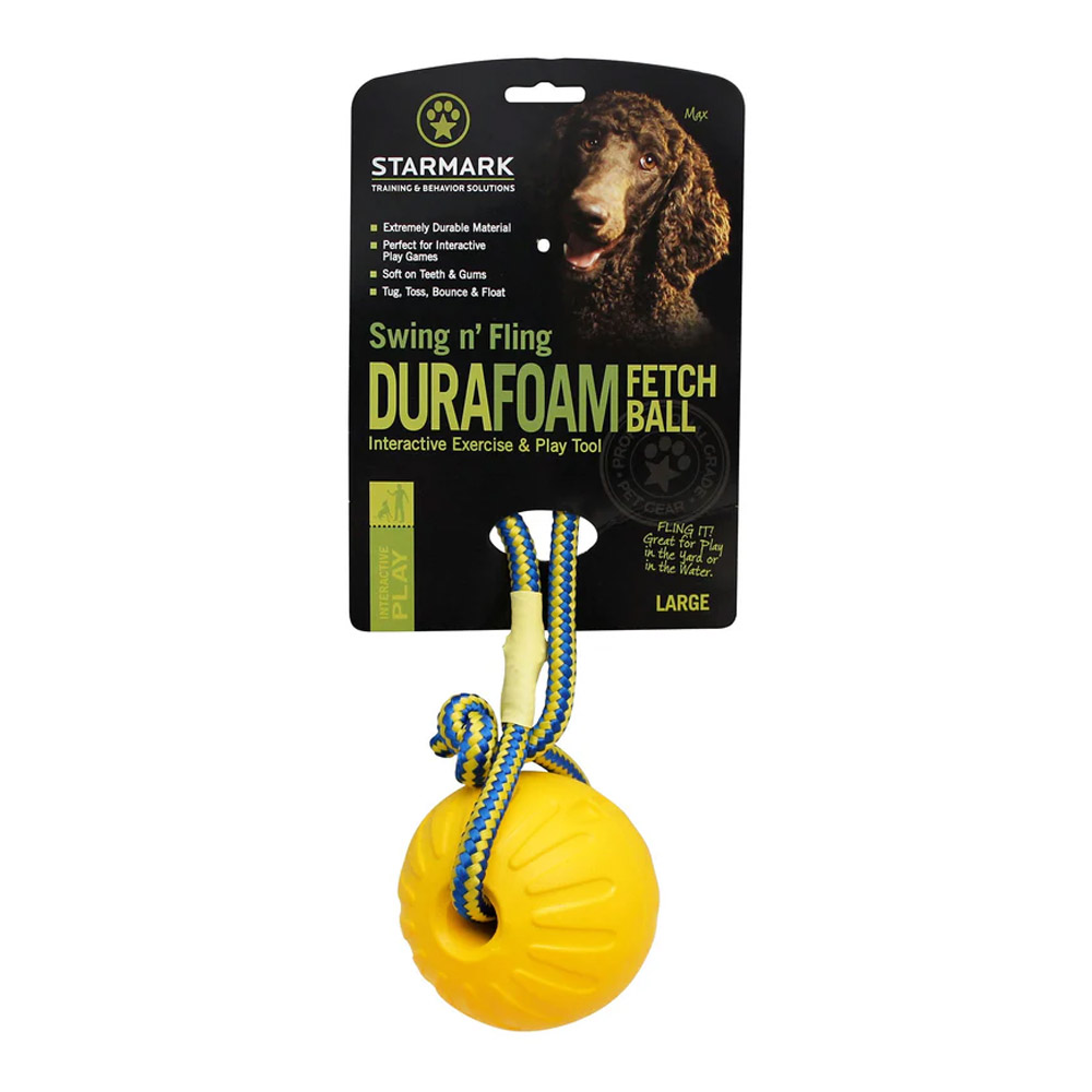 Starmark Swing 'n Fling DuraFoam Ball Dog Toy - Large