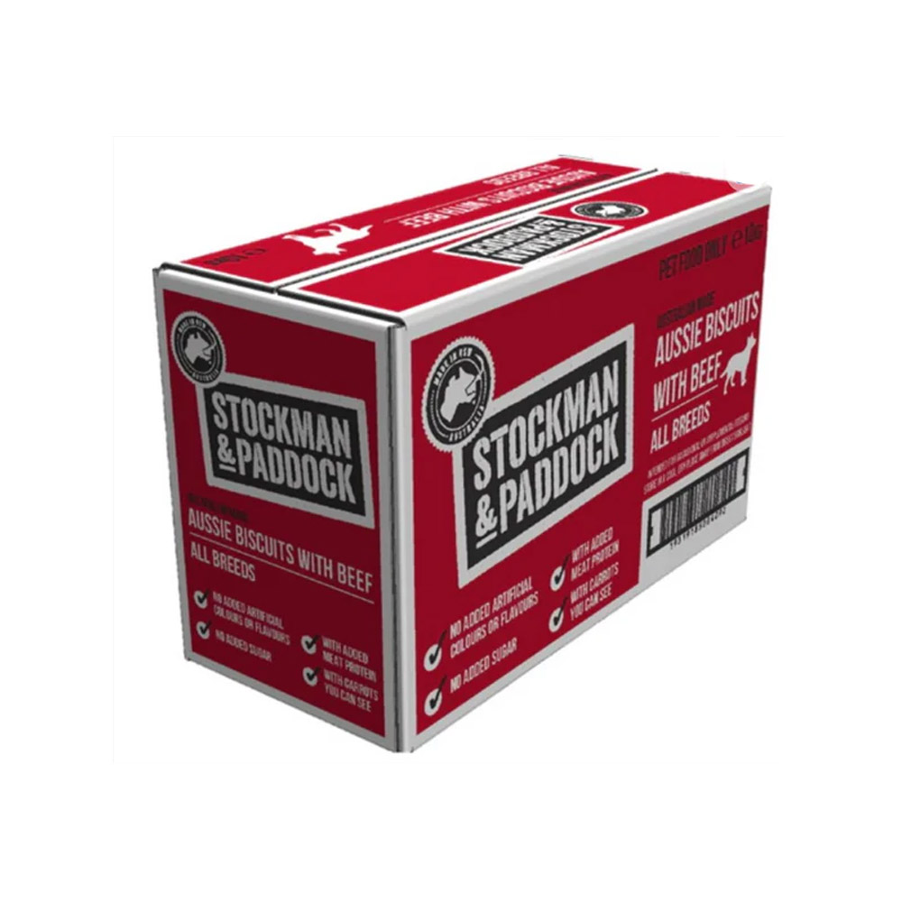 Stockman & Paddock Aussie Beef Dog Biscuits  10 Kg