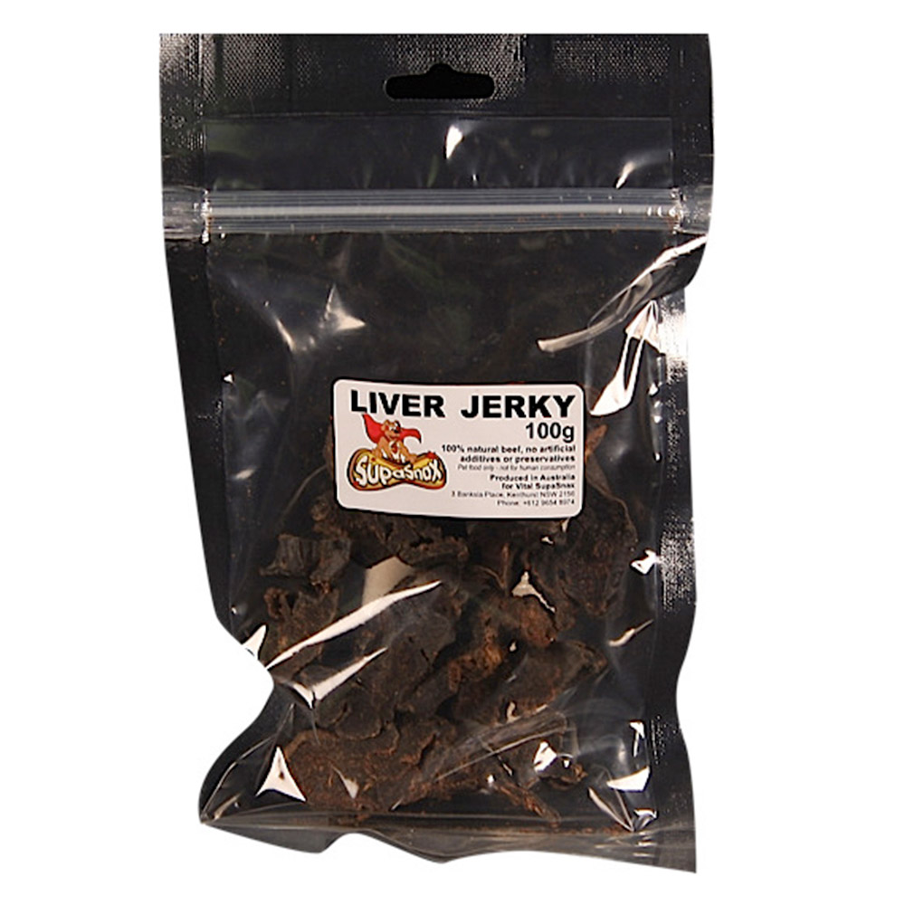 SupaSnax Liver Jerky Treats for Dogs for Dog Supplies