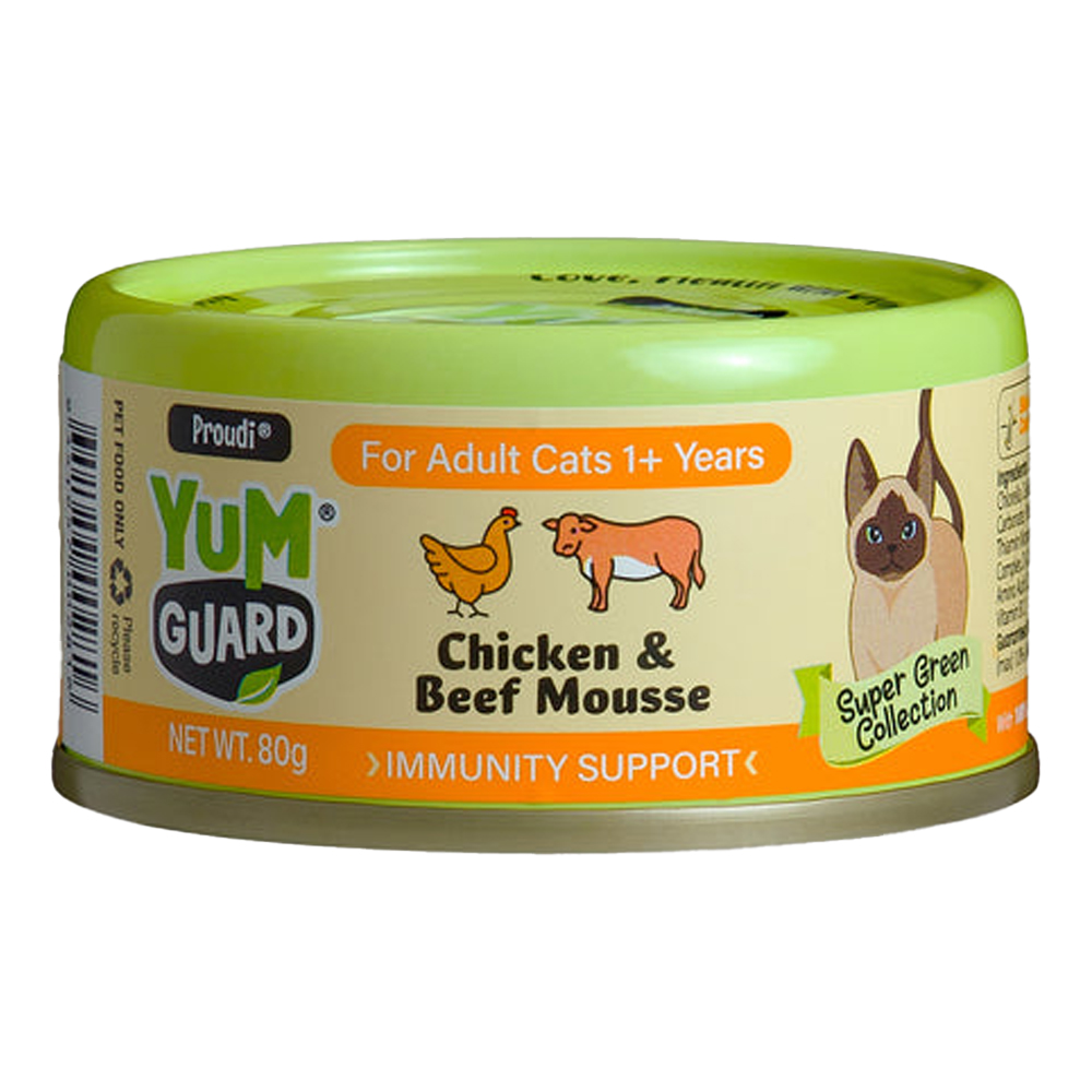 Yumguard Immunity Support Chicken & Beef Mousse for Adult 1+ Years Wet Canned Cat Food