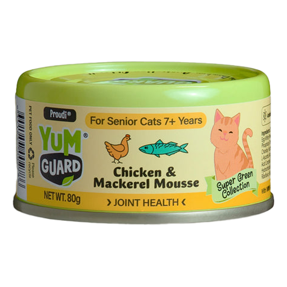 Yumguard Joint Health Chicken & Mackerel Mousse for Senior 7+ Years Wet Canned Cat Food