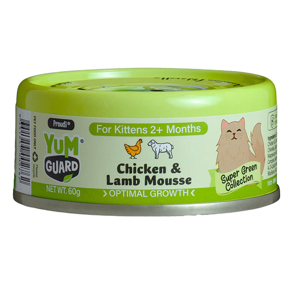 Yumguard Optimal Growth Chicken & Lamb Mousse for Kittens 2+ Months Wet Canned Cat Food
