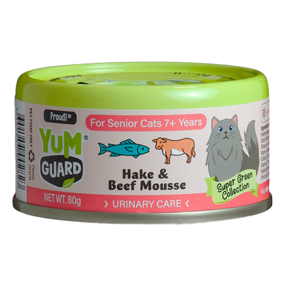 Yumguard Urinary Care Hake & Beef Mousse for Senior 7+ Years Wet Canned Cat Food