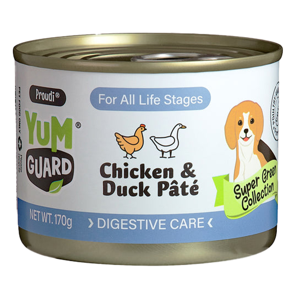Yumguard Digestive Care Chicken & Duck Pate for All Life Stages Wet Canned Dog Food 170 Gm