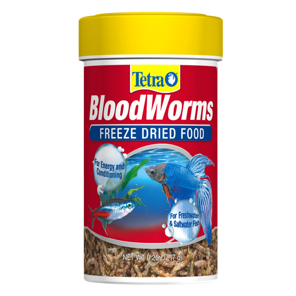 Tetra Freeze Dried Bloodworms Fish Food for Fish Supplies