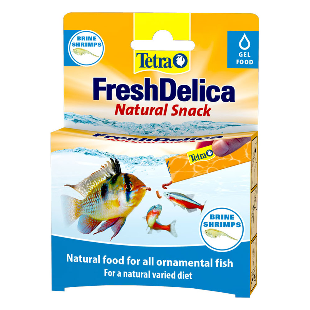 Tetra FreshDelica Natural Snack Shrimps Gel Food For Fish for Fish Supplies