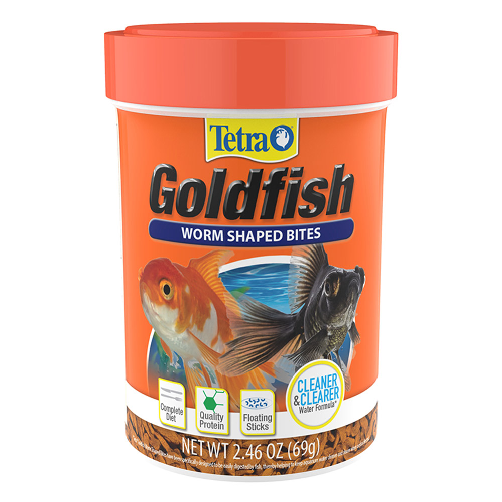 Tetra Goldfish Worm Shaped Bites Fish Food for Fish Supplies