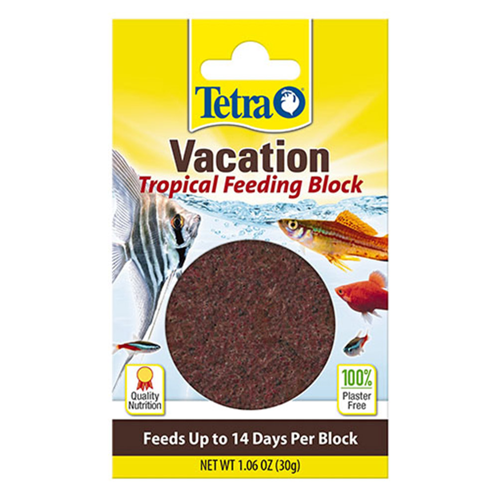 Tetra Vacation Tropical Feeding Block Feeds up to 14 Days per Block Fish Food for Fish Supplies