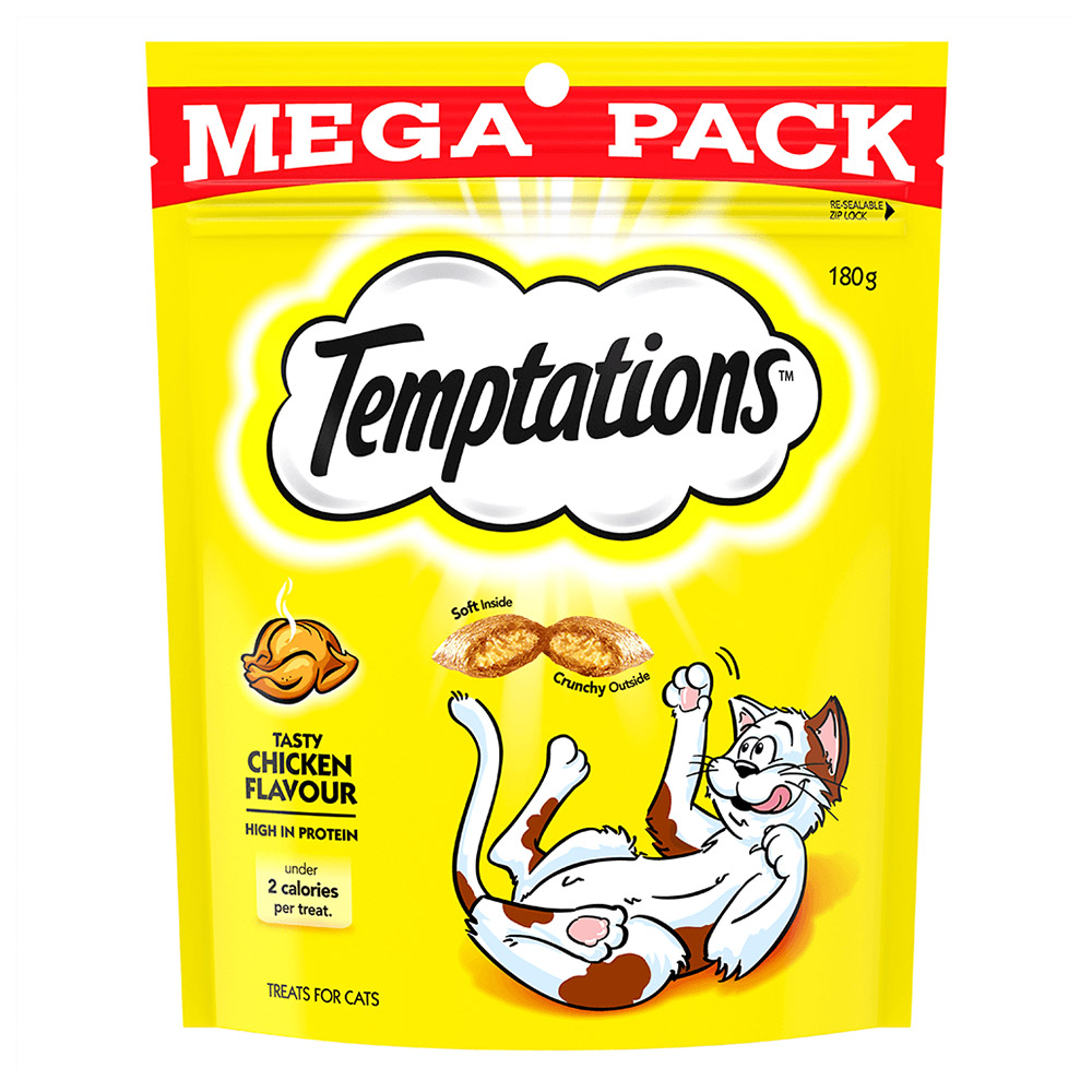 Temptations Tasty Chicken Cat Treats 180gm 1 Pack